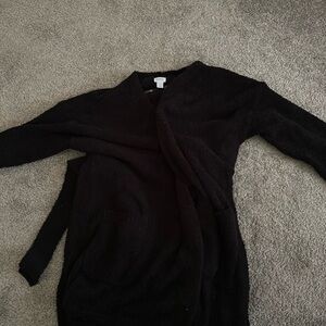Black soft robe